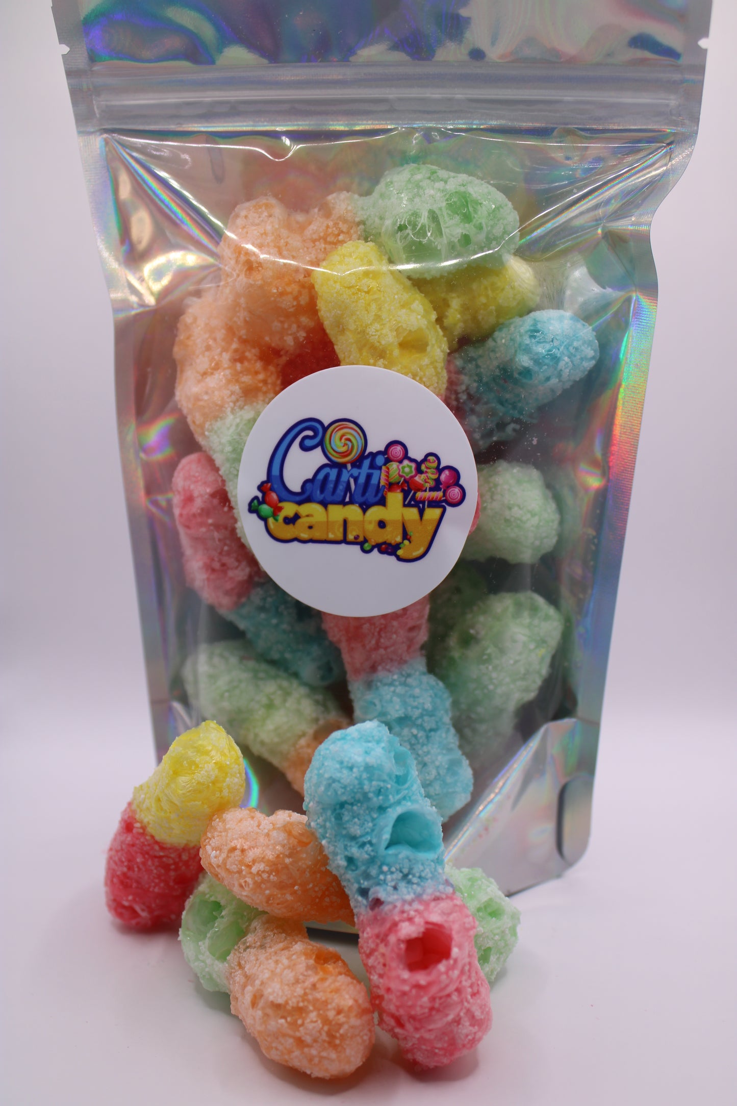Sour Gummy Worms Puffs